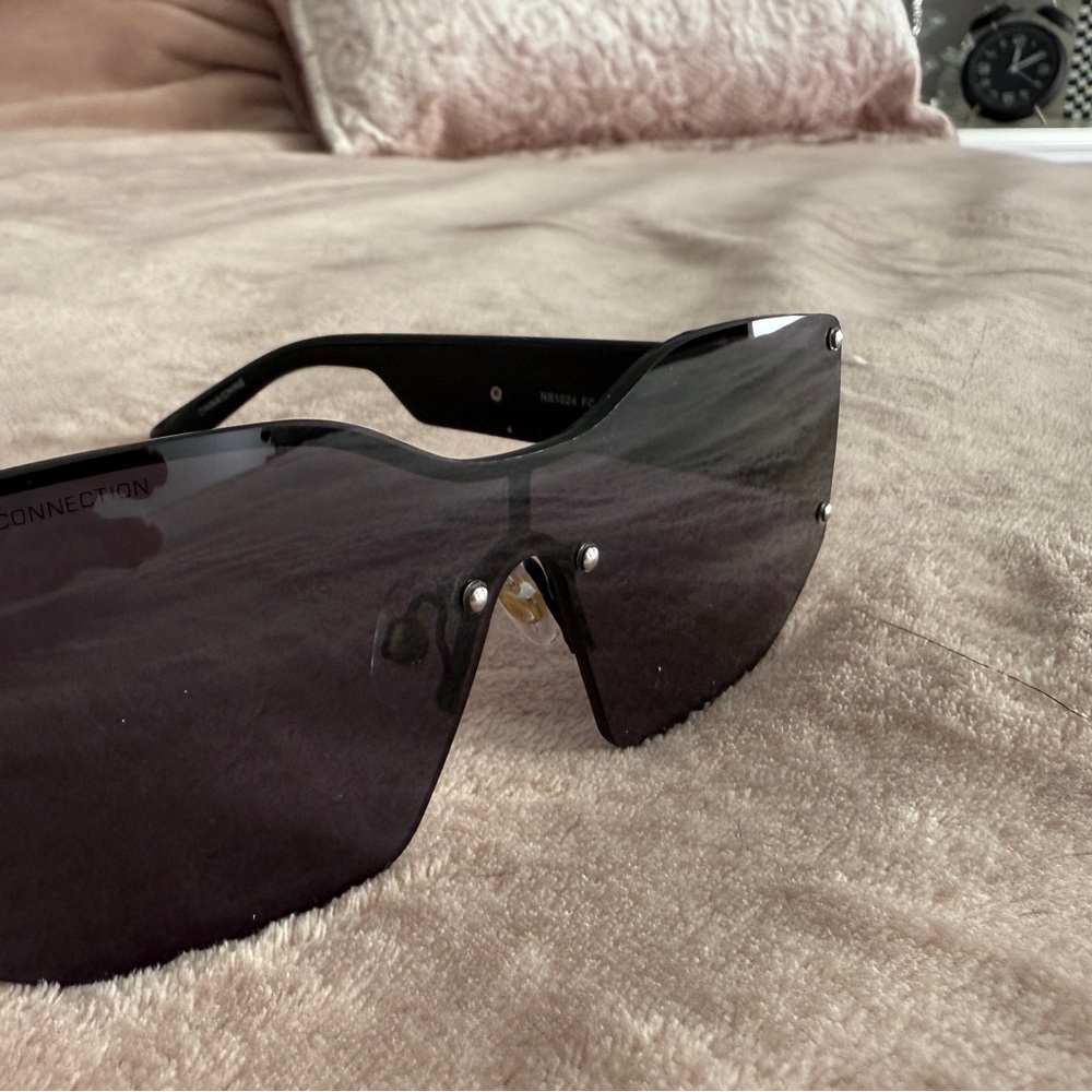 French Connection Sleek Black Sunglasses